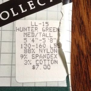 Designer Collection Accessories - Footed hunter green tights Designer Collection Accessories - Footed hunter green tights